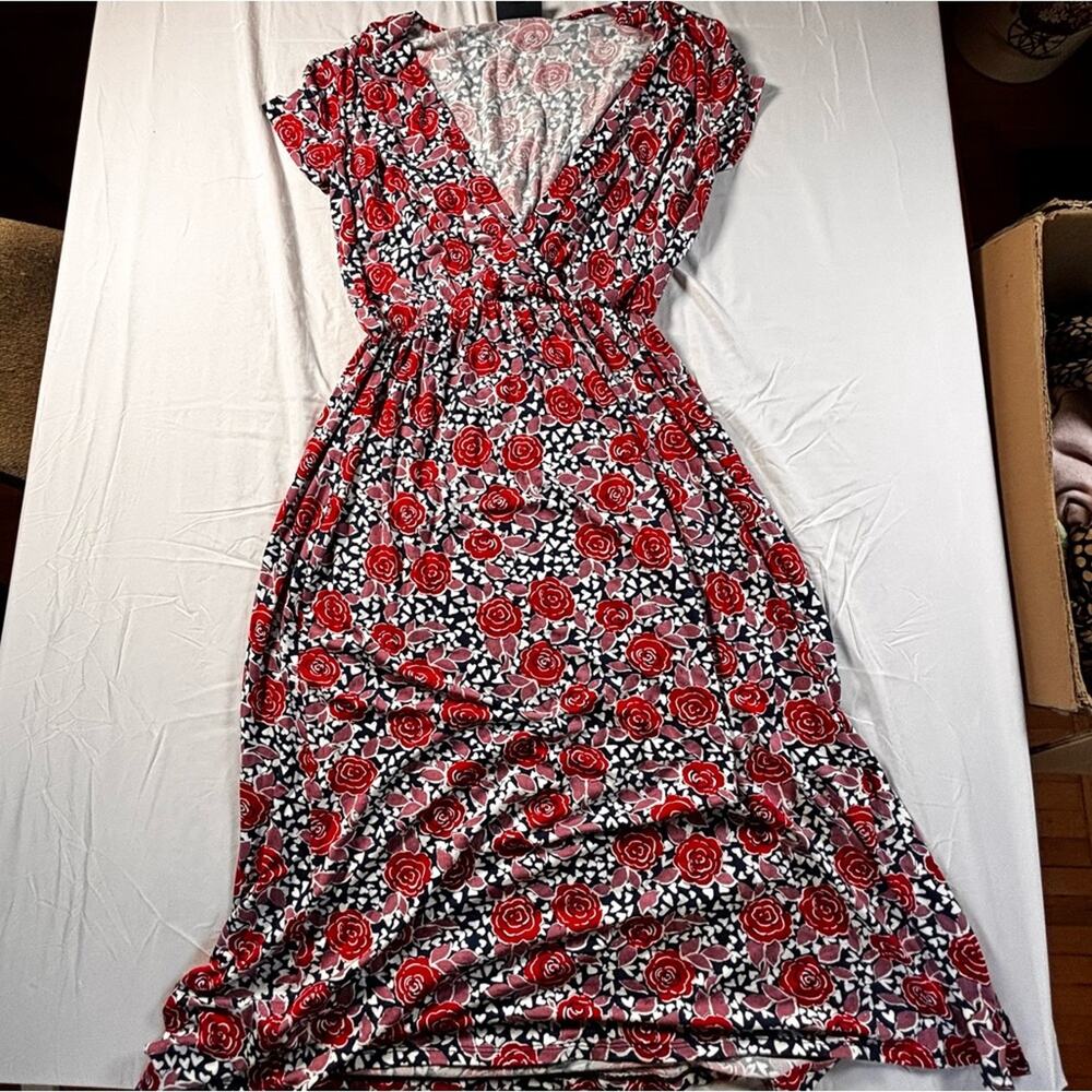 NWOT ModCloth‎ Easily Adorn Faux Wrap Knit Dress Size Medium